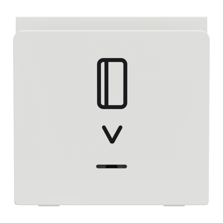 Unica - Commande À Carte No/Nf - 10A - 2 Modules - Blanc - Mécanisme Seul