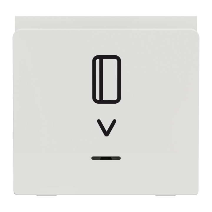 Unica - Commande À Carte No/Nf - 10A - 2 Modules - Blanc - Mécanisme Seul