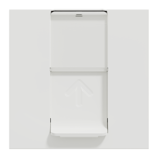 Unica - prise RJ45 simple - cat 6 FTP - 2 mod - Blanc - méca seul