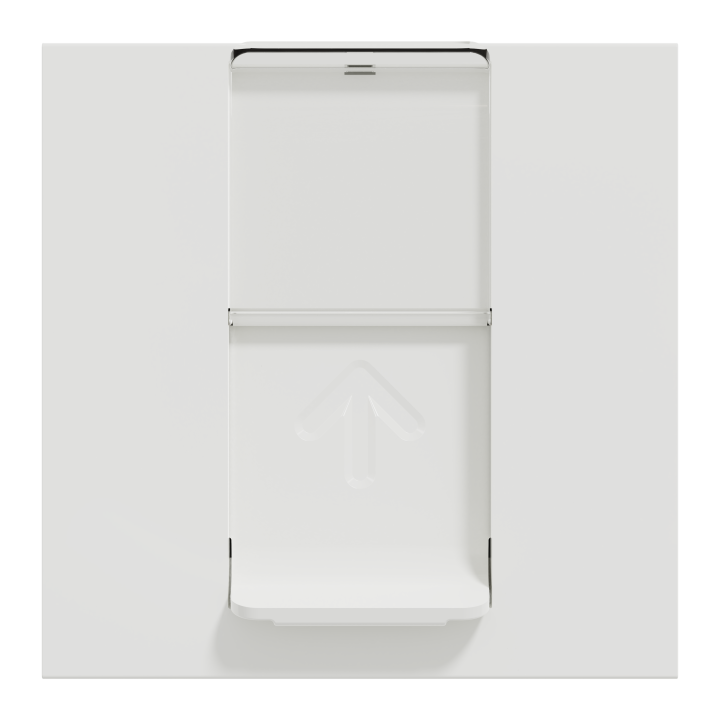 Unica - prise RJ45 simple - cat 6 FTP - 2 mod - Blanc - méca seul