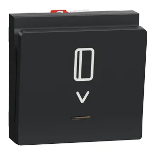 Unica - Commande À Carte No/Nf - 10A - 2 Modules - Anthracite - Mécanisme Seul