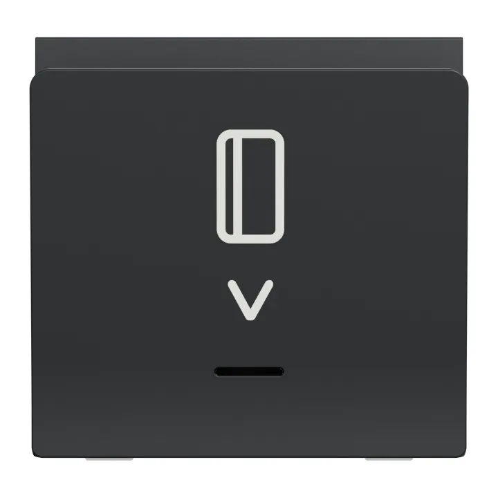 Unica - Commande À Carte No/Nf - 10A - 2 Modules - Anthracite - Mécanisme Seul