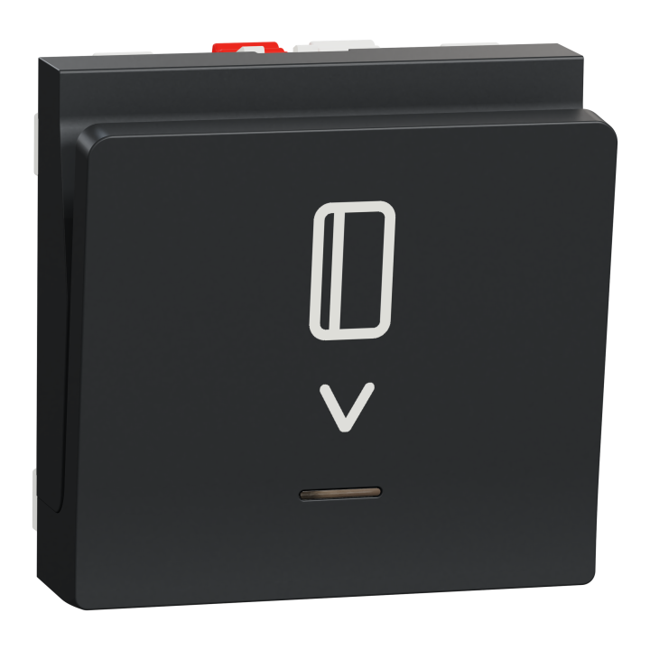 Unica - Commande À Carte No/Nf - 10A - 2 Modules - Anthracite - Mécanisme Seul