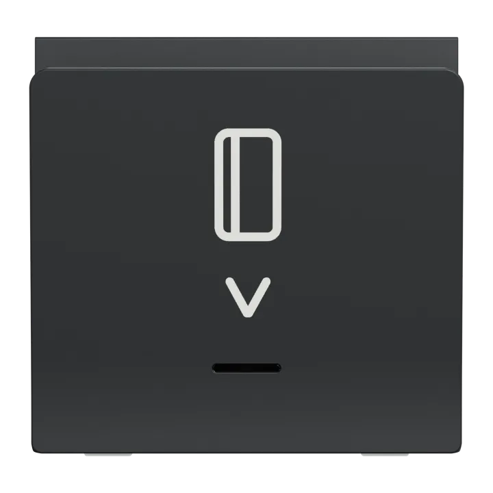 Unica - Commande À Carte No/Nf - 10A - 2 Modules - Anthracite - Mécanisme Seul