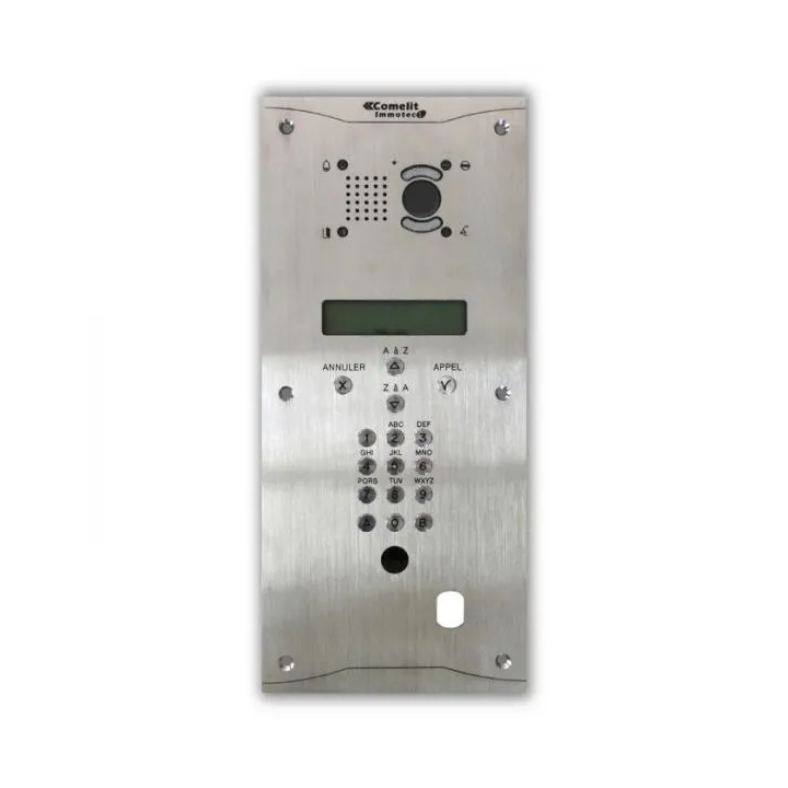 Poste Extérieur Vidéo Av2008 Viptt. Caméra Intégrée, Façade Robuste, Compatible