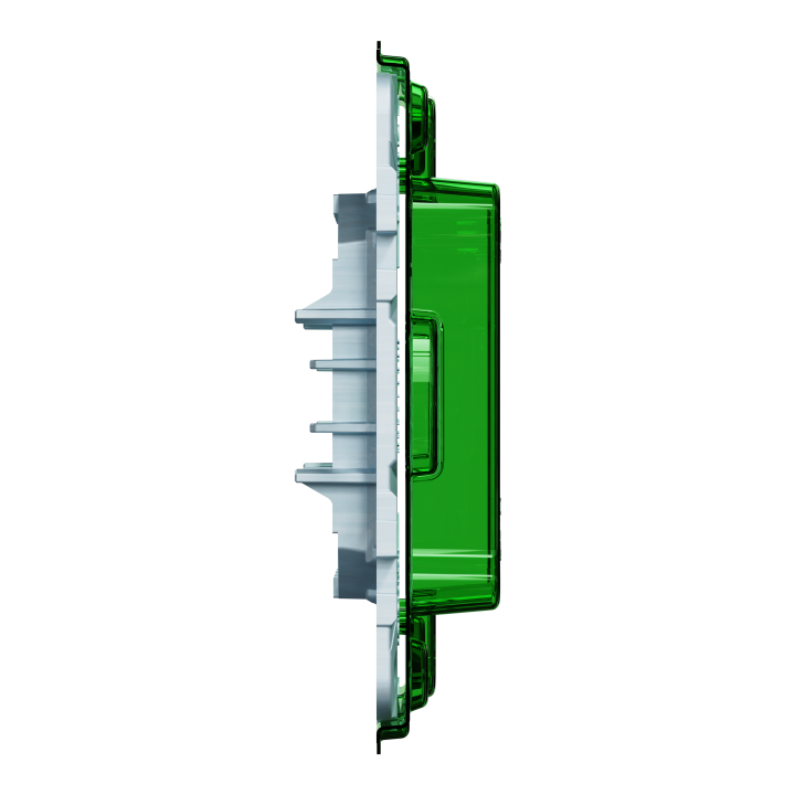 Unica - support de fixation 2 modules avec protection de chantier - zamac