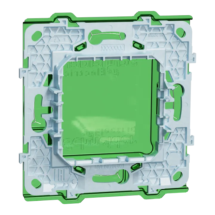 Unica - Support De Fixation 2 Modules Avec Protection De Chantier - Zamac