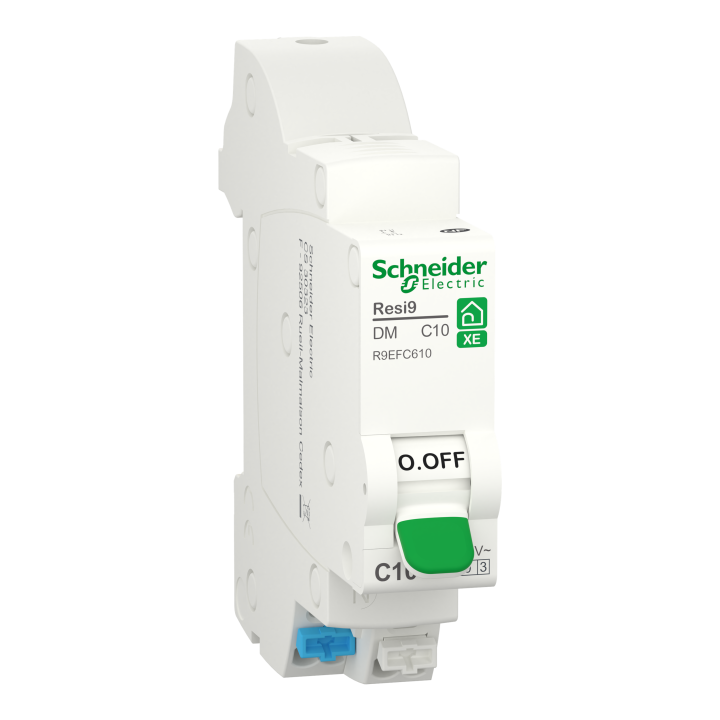 Resi9 Xe - Disjoncteur Modulaire - 1P+N - 10A - Courbe C - Embrochable