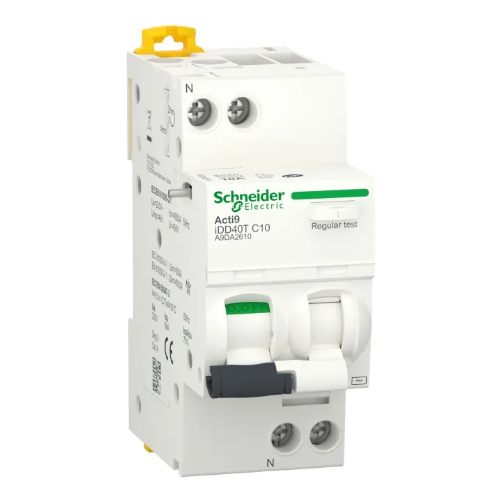 Acti9 Idd40T - Disjoncteur Dif. - 1P+N 16A - Crb C - 4500A/6Ka - 30Ma - Type Ac