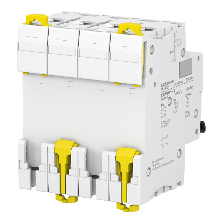 Acti9 Ic60N - Disjoncteur - 4P - 16A - Courbe C - 400Vca - 6000A/10Ka