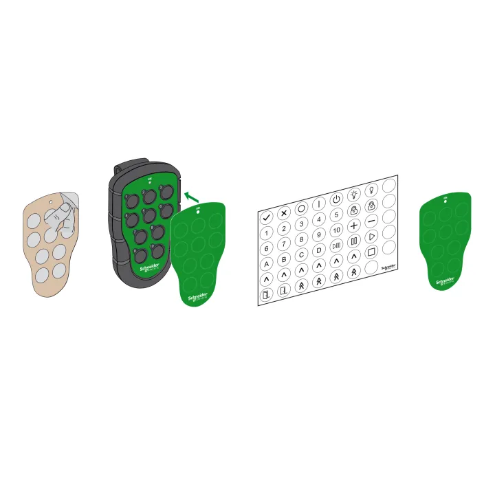 Transmitter, 6 X Single Step Pushbuttons