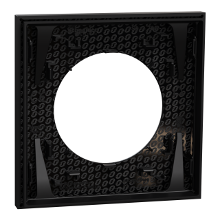 Odace - Plaque De Finition 1 Poste - Couleur Noir Onyx