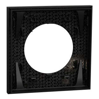 Odace - Plaque De Finition 1 Poste - Couleur Noir Onyx