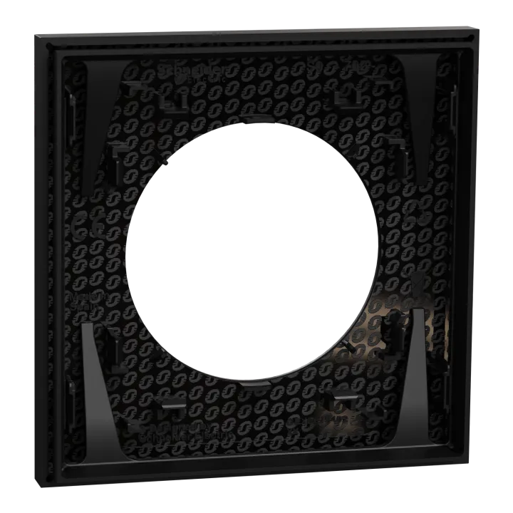 Odace - Plaque De Finition 1 Poste - Couleur Noir Onyx