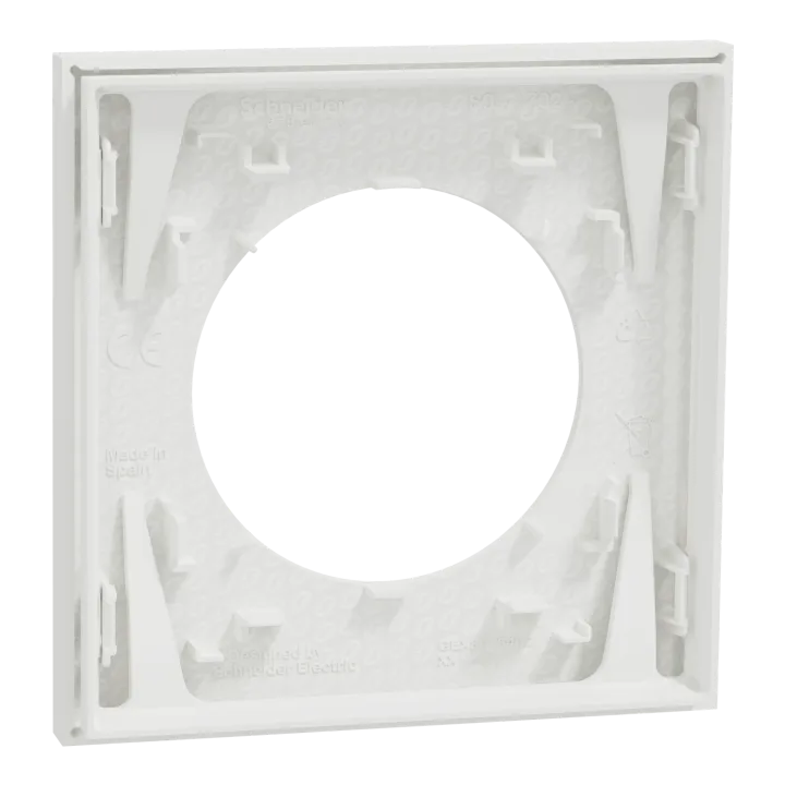Odace - Plaque De Finition 1 Poste - Couleur Blanc Craie