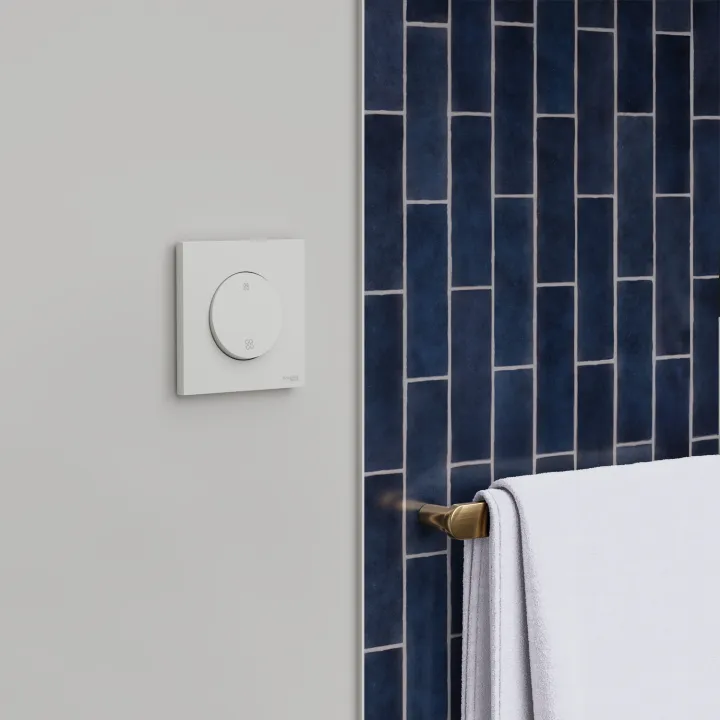 Odace - Plaque De Finition 1 Poste - Couleur Blanc Craie