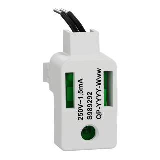 Odace - LED verte 1,5mA 250V à câbler - localisat/témoin - forte luminosité