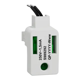 Odace - Led Verte 1,5Ma 250V À Câbler - Localisat/Témoin - Forte Luminosité