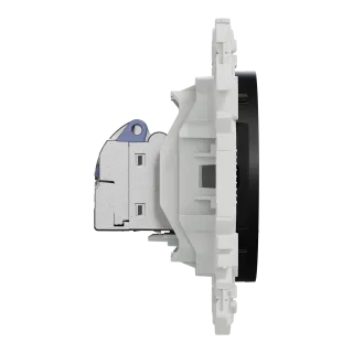 Odace - Prise Rj45 - Cat6 Stp Grade 2Tv Min À Grade 3Tv - Noir Onyx