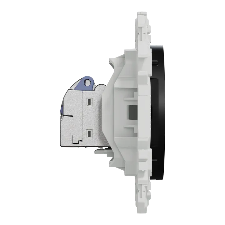 Odace - Prise Rj45 - Cat6 Stp Grade 2Tv Min À Grade 3Tv - Noir Onyx