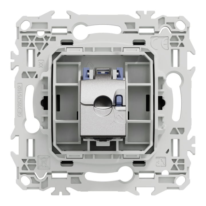Odace - prise RJ45 - Cat6 STP grade 2TV min à grade 3TV - noir onyx