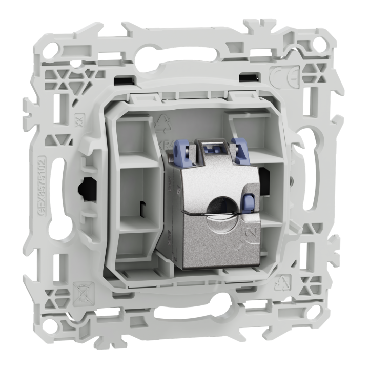 Odace - prise RJ45 - Cat6 STP grade 2TV min à grade 3TV - noir onyx