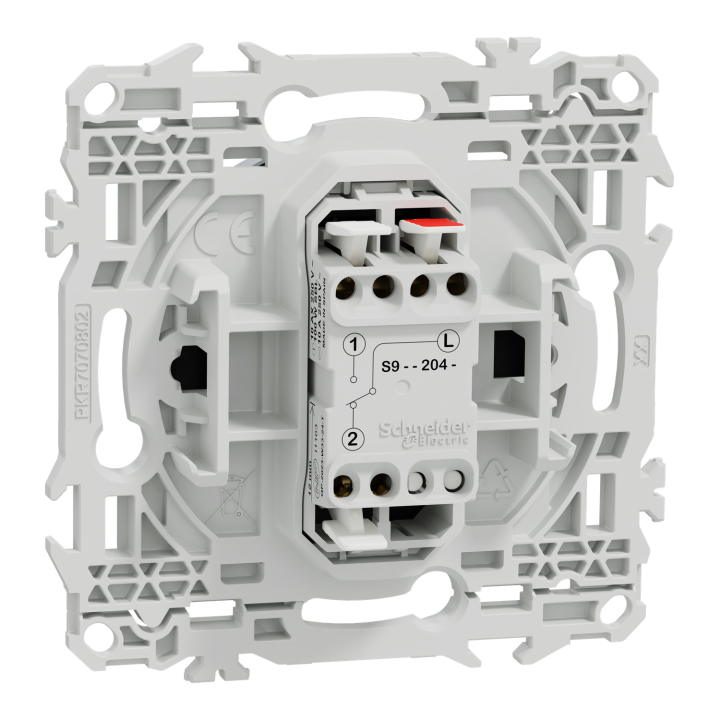 Odace - va-et-vient ou poussoir - 10AX - noir onyx