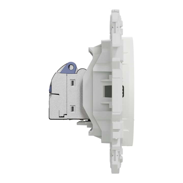 Odace - prise RJ45 - Cat6 STP grade 2TV min à grade 3TV - blanc craie