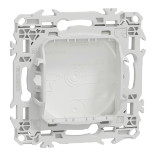 Odace - obturateur - pré-perçage pour sortie de câble - blanc craie