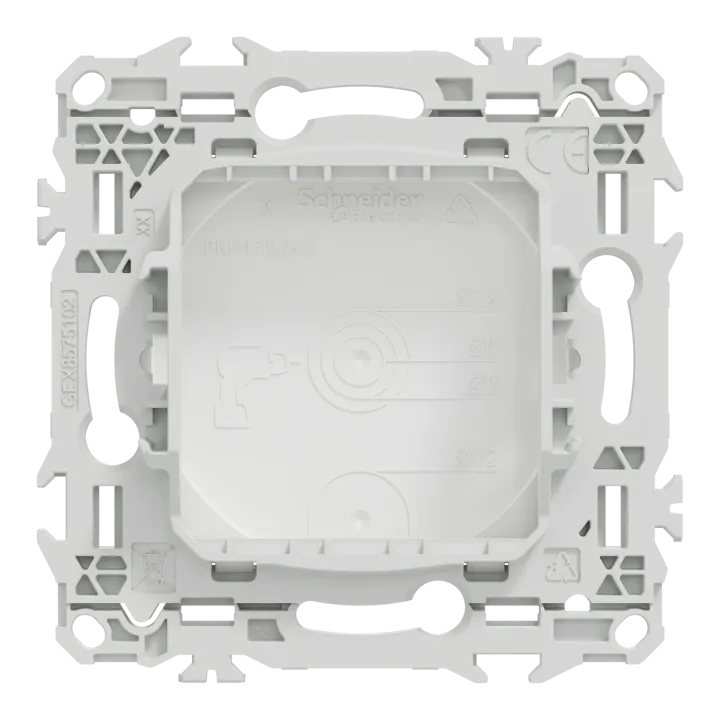 Odace - Obturateur - Pré-Perçage Pour Sortie De Câble - Blanc Craie