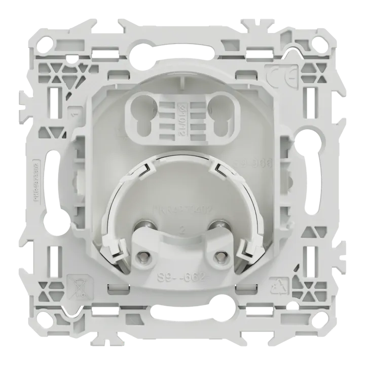 Odace - Sortie De Câble - Serre Câble 6 À 12 Mm² - Blanc Craie
