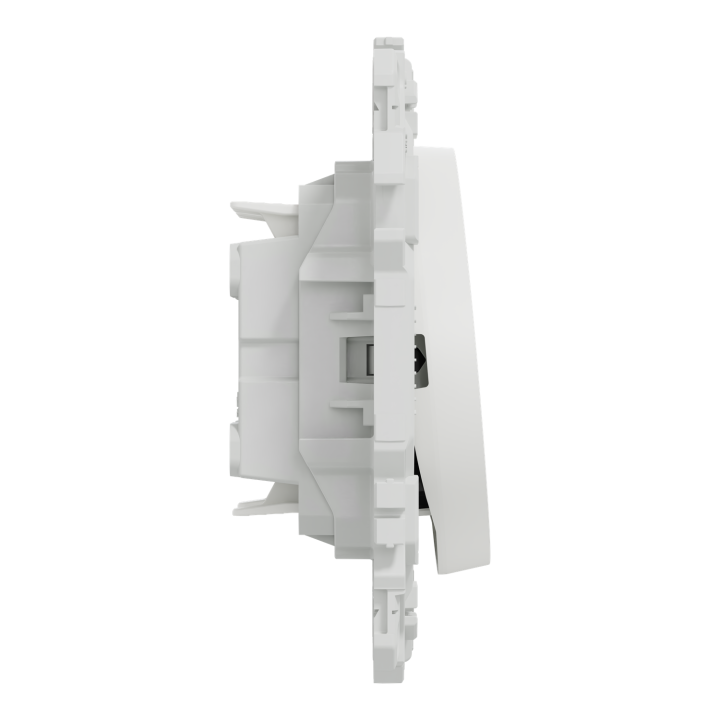 Odace - double va-et-vient ou poussoir - 10AX - blanc craie