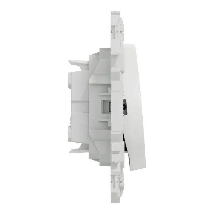 Odace - Double Va-Et-Vient Ou Poussoir - 10Ax - Blanc Craie