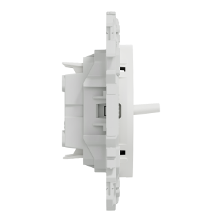 Odace - Double Va-Et-Vient Ou Poussoir À Levier - 10Ax - Blanc Craie