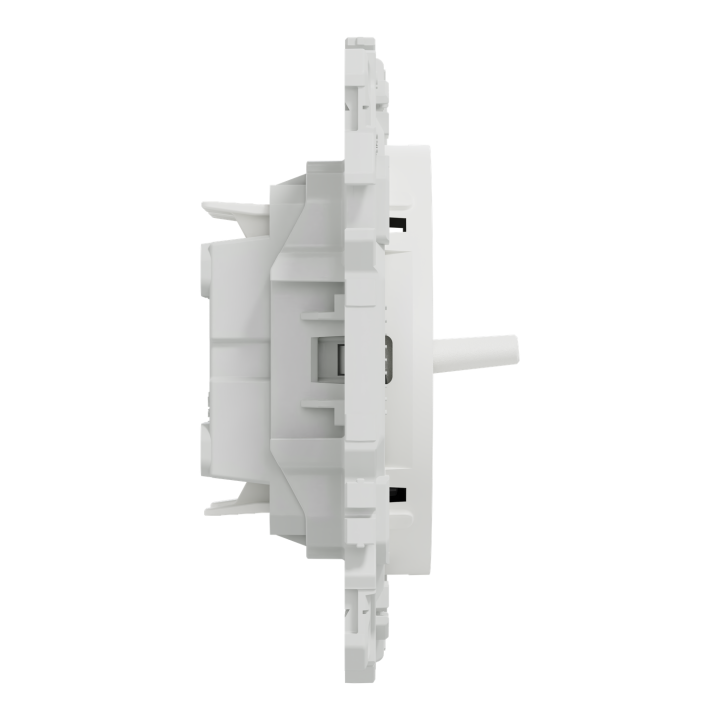 Odace - double va-et-vient ou poussoir à levier - 10AX - blanc craie