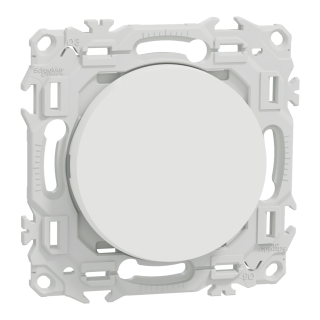 Odace - va-et-vient ou poussoir - 10AX - blanc craie