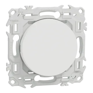 Odace - Va-Et-Vient Ou Poussoir - 10Ax - Blanc Craie