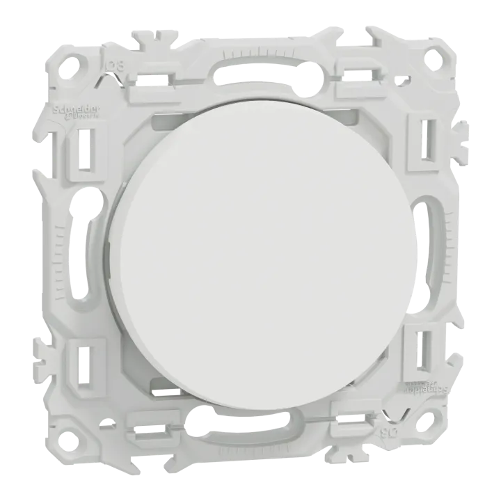 Odace - Va-Et-Vient Ou Poussoir - 10Ax - Blanc Craie