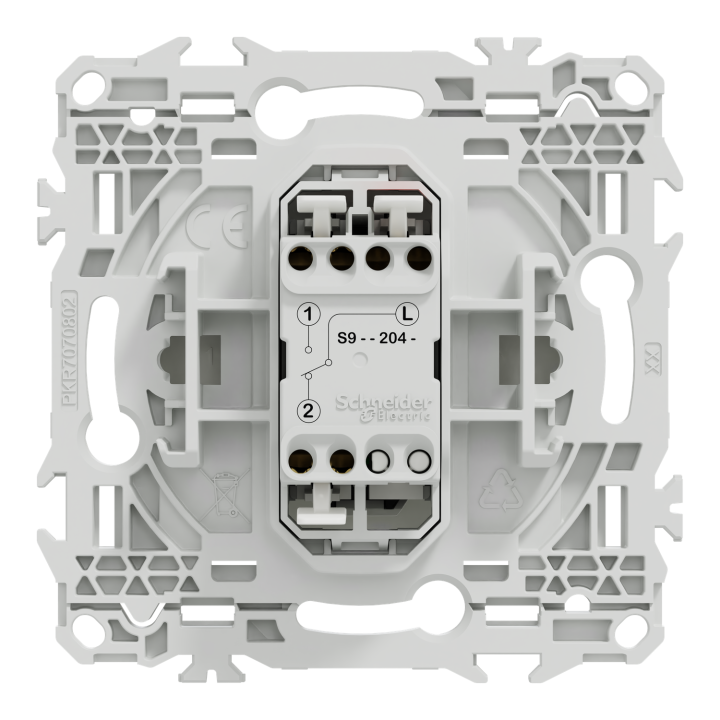 Odace - va-et-vient ou poussoir - 10AX - blanc craie