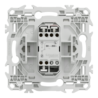 Odace - va-et-vient ou poussoir à levier - 10AX - blanc craie