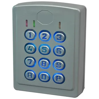 Clavier 2 Relais, 60 Codes, Touches Métal, Boîtier Métal 12/24V Résiné