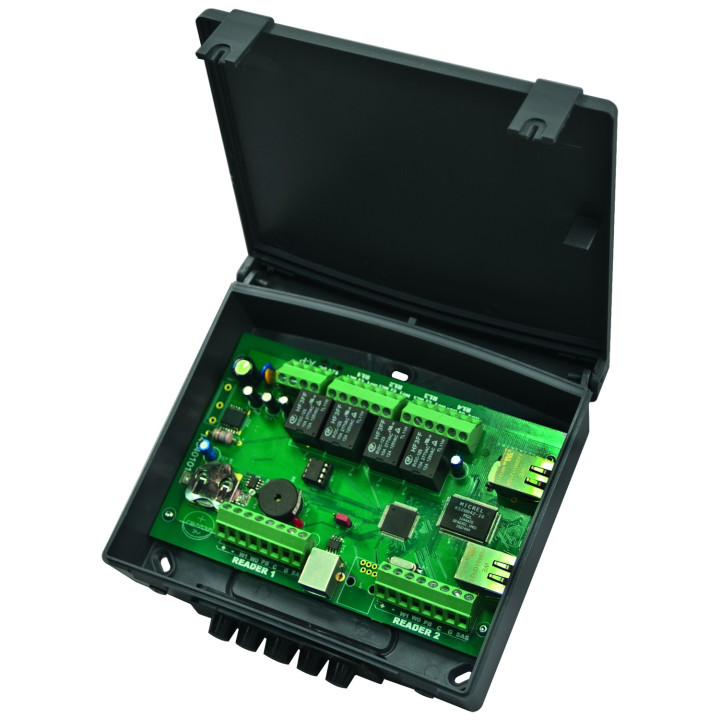 Contrôleur Ip Pour 2 Lecteurs Ou Portes Boîtier Abs 12V Web Server Intégré