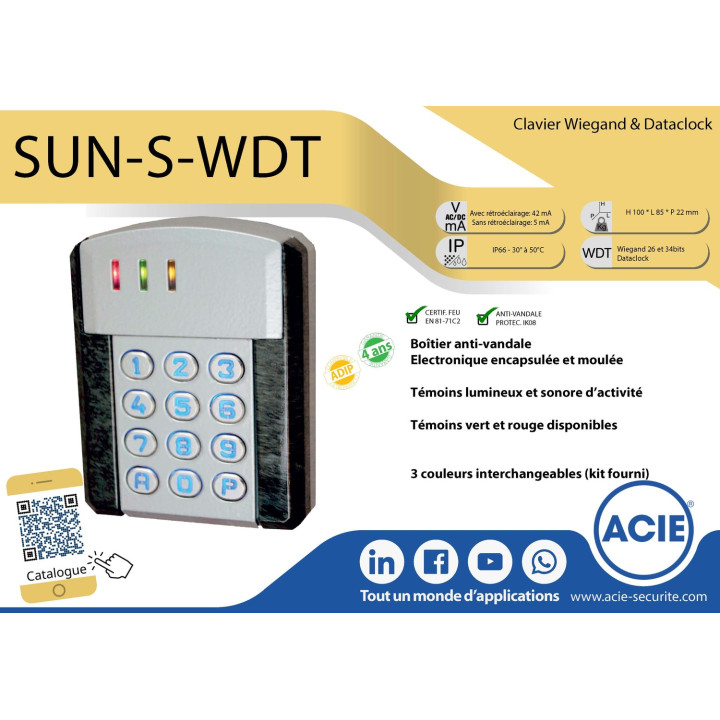 Clavier Antivandale Wiegand Et Datum Clock Clavier Antivandale Wiegand Et Datum Clock