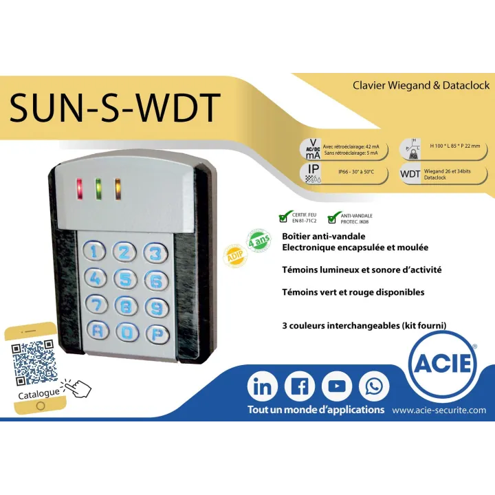Clavier Antivandale Wiegand Et Datum Clock