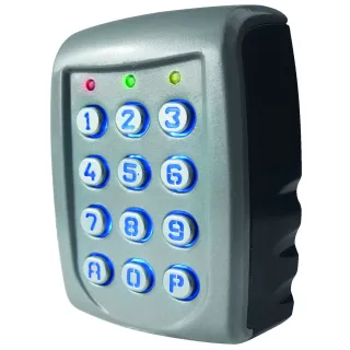 Clavier  2 relais, 60 codes, touches et boîtier métalliques