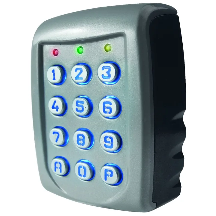 Clavier  2 relais, 60 codes, touches et boîtier métalliques