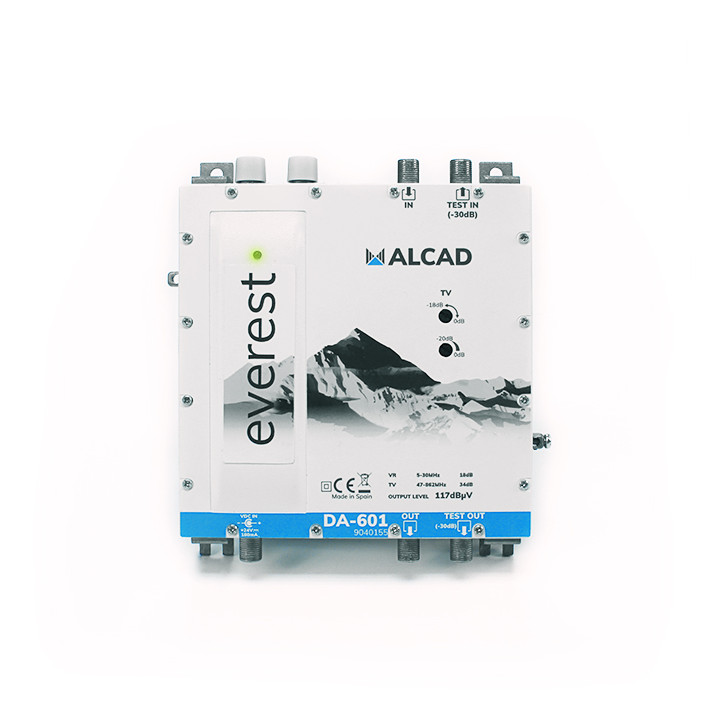 Amplificateur De Distribution Tv (86-862Mhz) + Voie De Retour 5-65Mhz