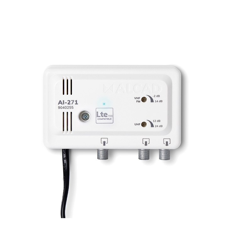 Amplificateur D'Intérieur Terrestre,2 Sorties, Bande Uhf Filtrée Lte700/Cx21-69