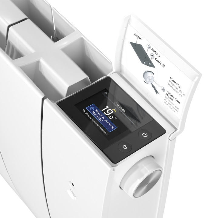 Radiateur Galapagos néo connecté pilotage intelligent vertical 1500W blanc