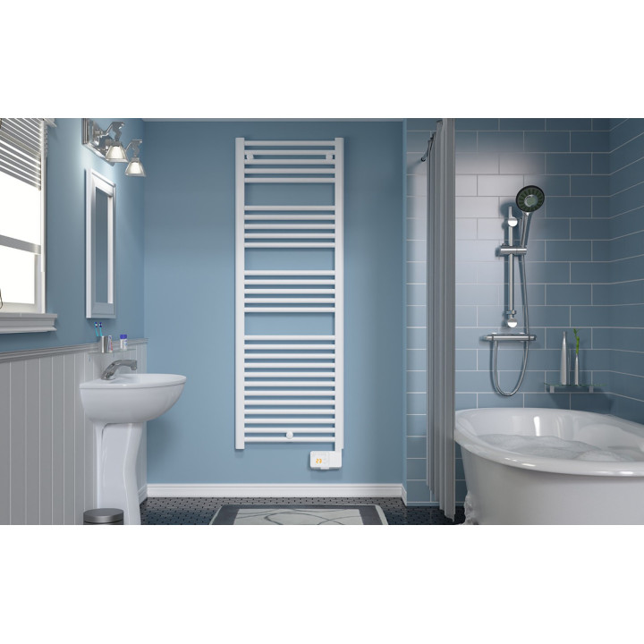 Radiateur sèche-serviettes DEVO-DCB18 digital 500W Blanc